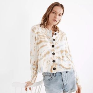 Madewell Tie-Dye Broadway Cardigan Sweater